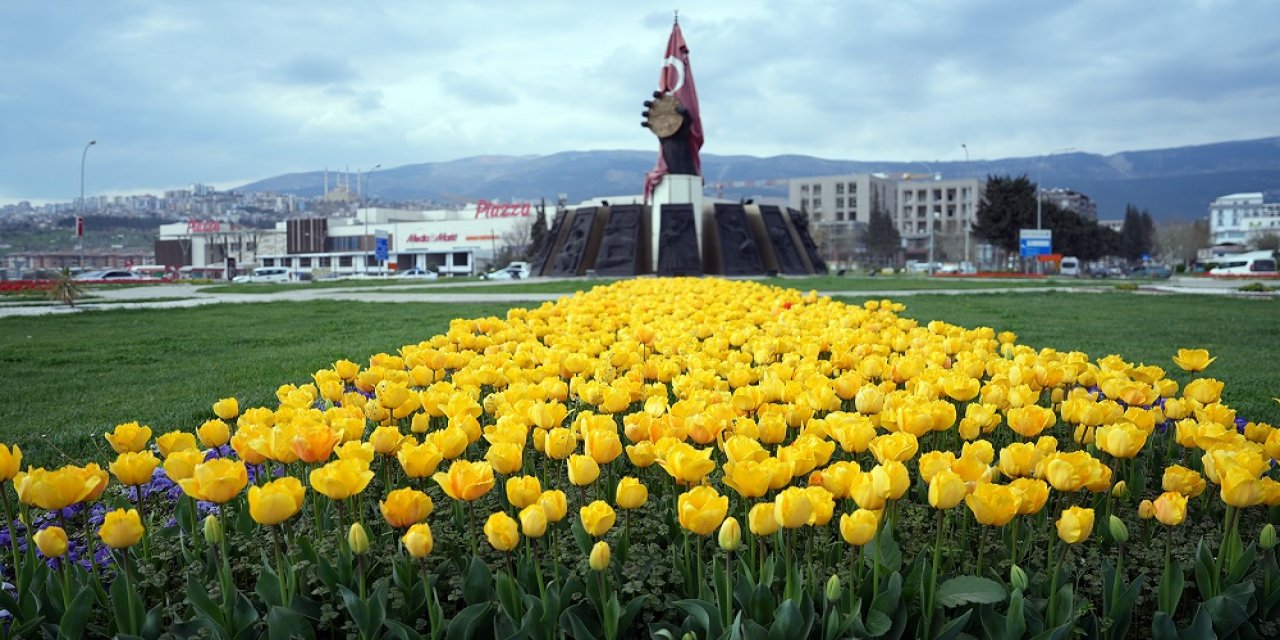Şehir Çiçek Açtı; Kavşaklarda Görsel Şölen