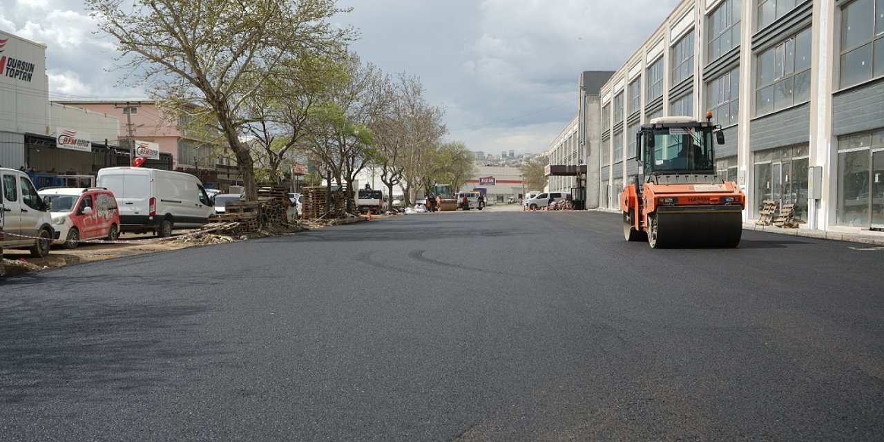 Toptancılar Sitesinde Asfalt Çalışması Sürüyor