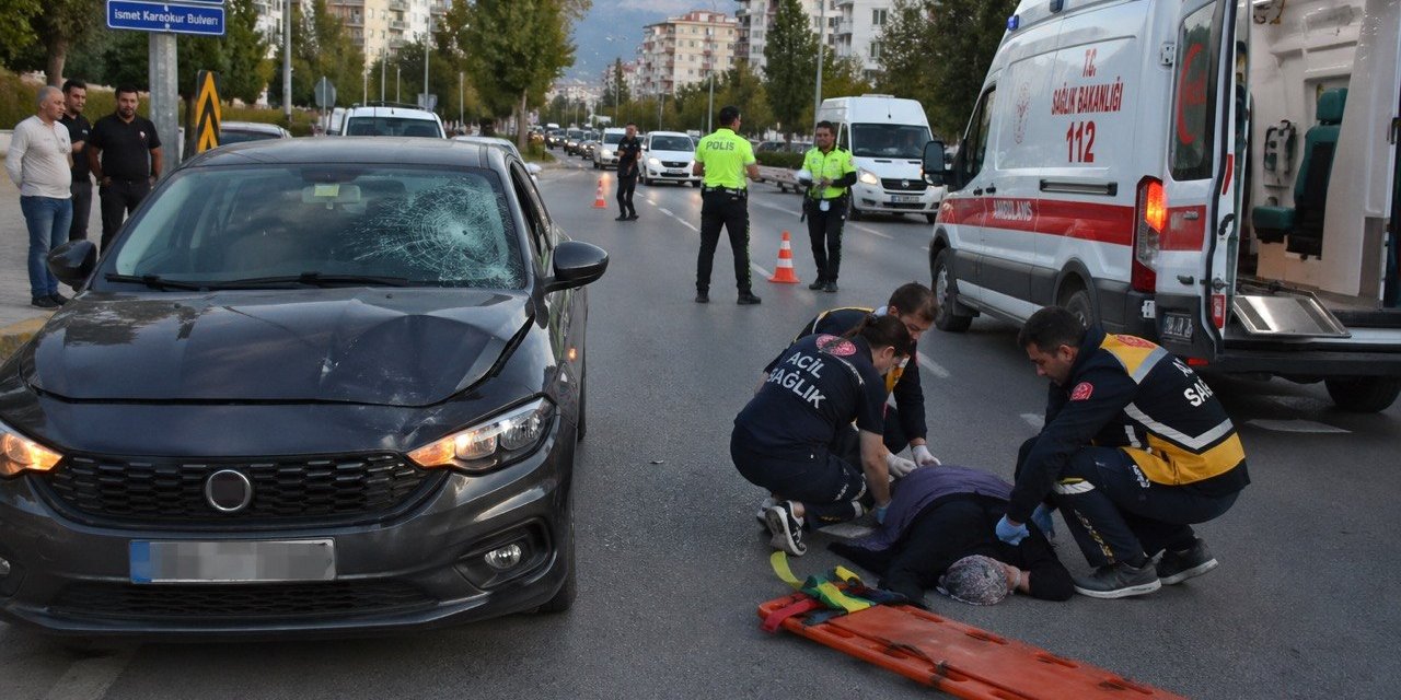 Kahramanmaraş’ta Otomobilin Çarptığı Kadın Yaralandı