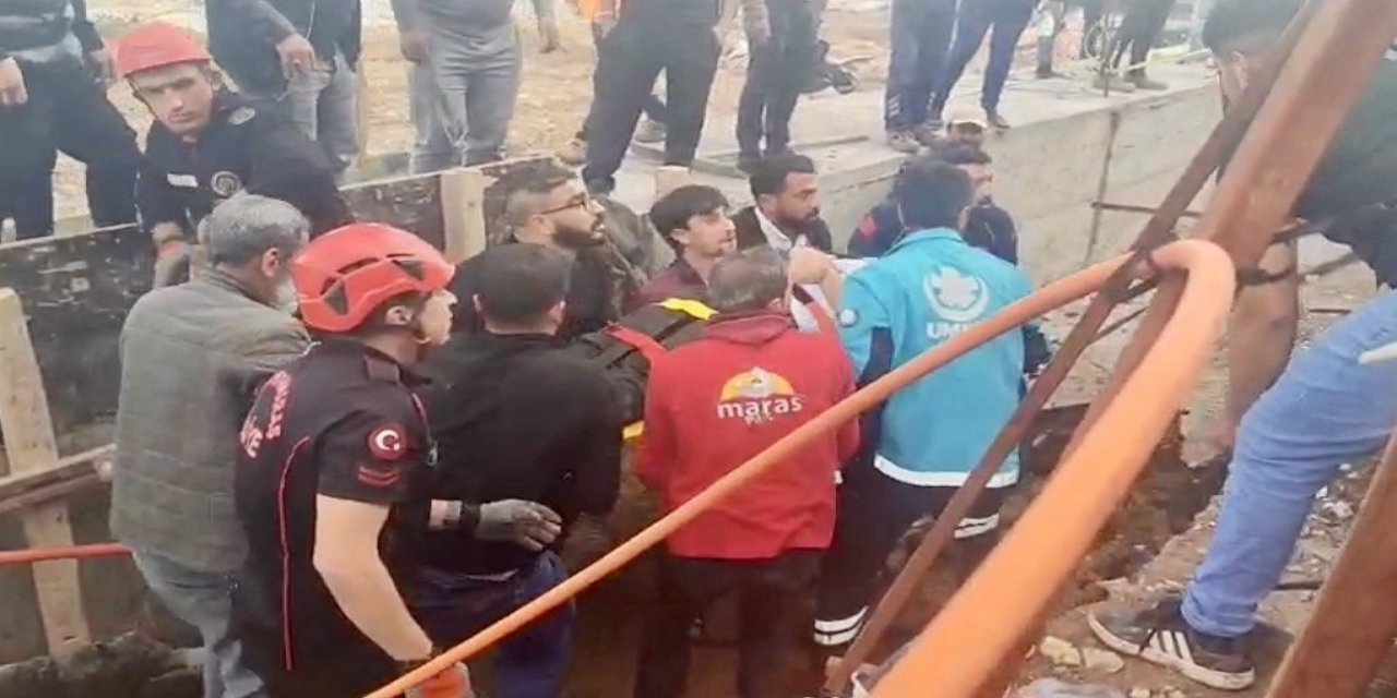 Kahramanmaraş’ta altyapı çalışmasında göçük: 1 yaralı 