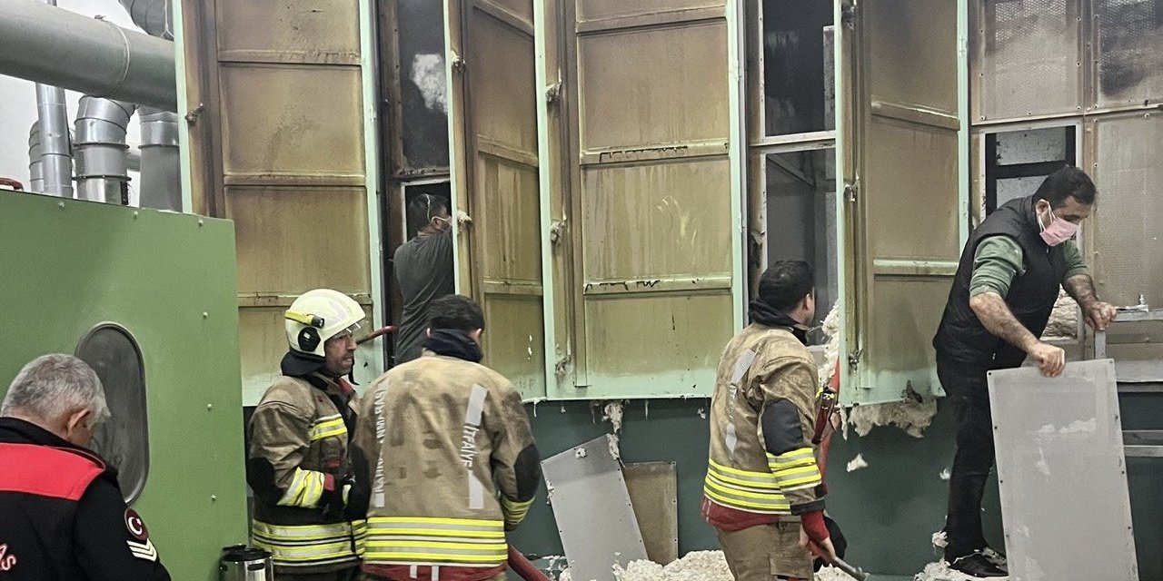Kahramanmaraş’ta tekstil fabrikasında yangın 