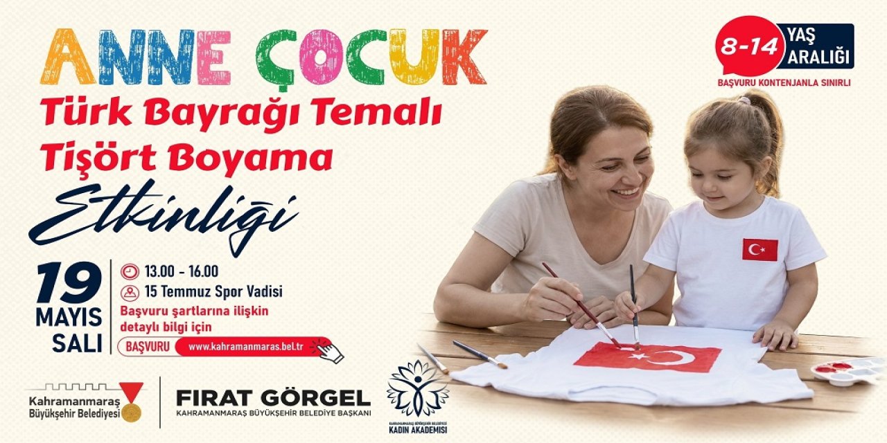 19 Mayıs’a Özel Anne – Çocuk Etkinliği; Başvurular Başladı