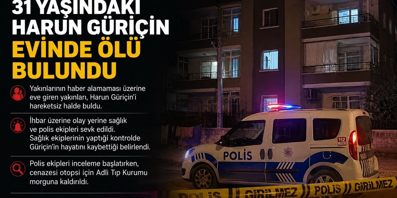 Elbistan’da 31 Yaşındaki Genç Evinde Ölü Bulundu