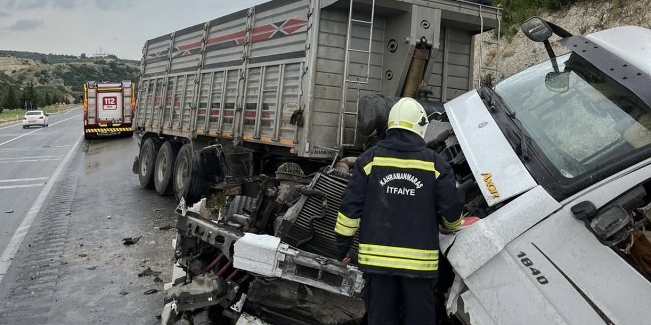 Kahramanmaraş’ta Tır Kazası: Sürücü yaralı