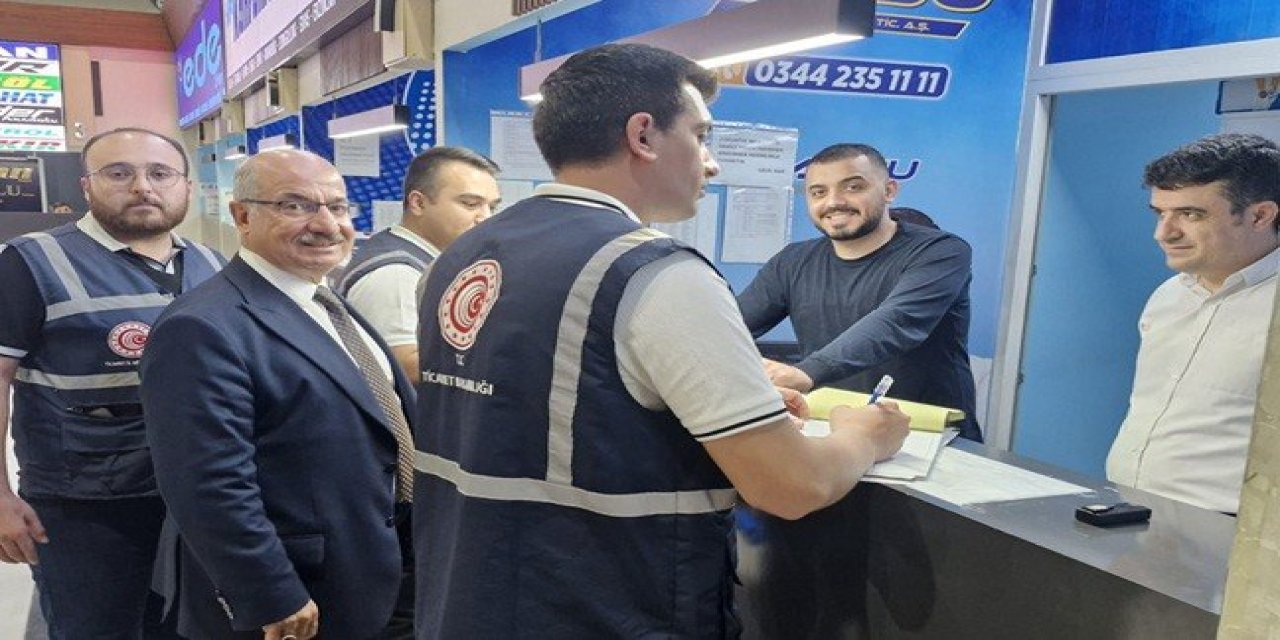 Kahramanmaraş’ta bayram öncesi terminalde sıkı denetim