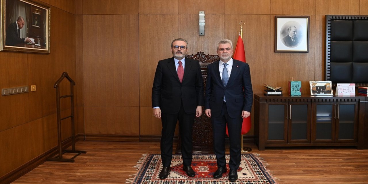 Başkan Görgel, AK Parti MKYK Üyesi Mahir Ünal’ı Makamında Ağırladı