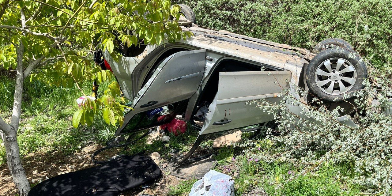 Kahramanmaraş’ta otomobil takla attı: 1 ağır 4 yaralı