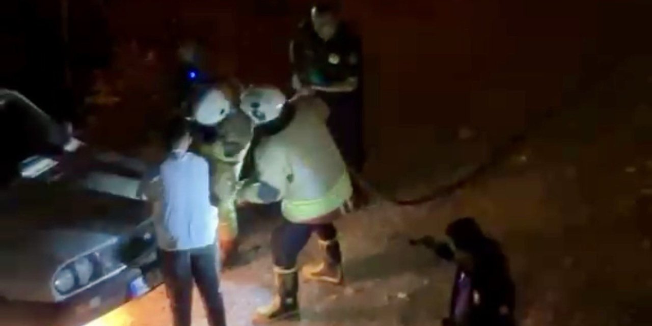 Kahramanmaraş’ta Aracı Alev Alan Sürücü Son Anda Kurtarıldı