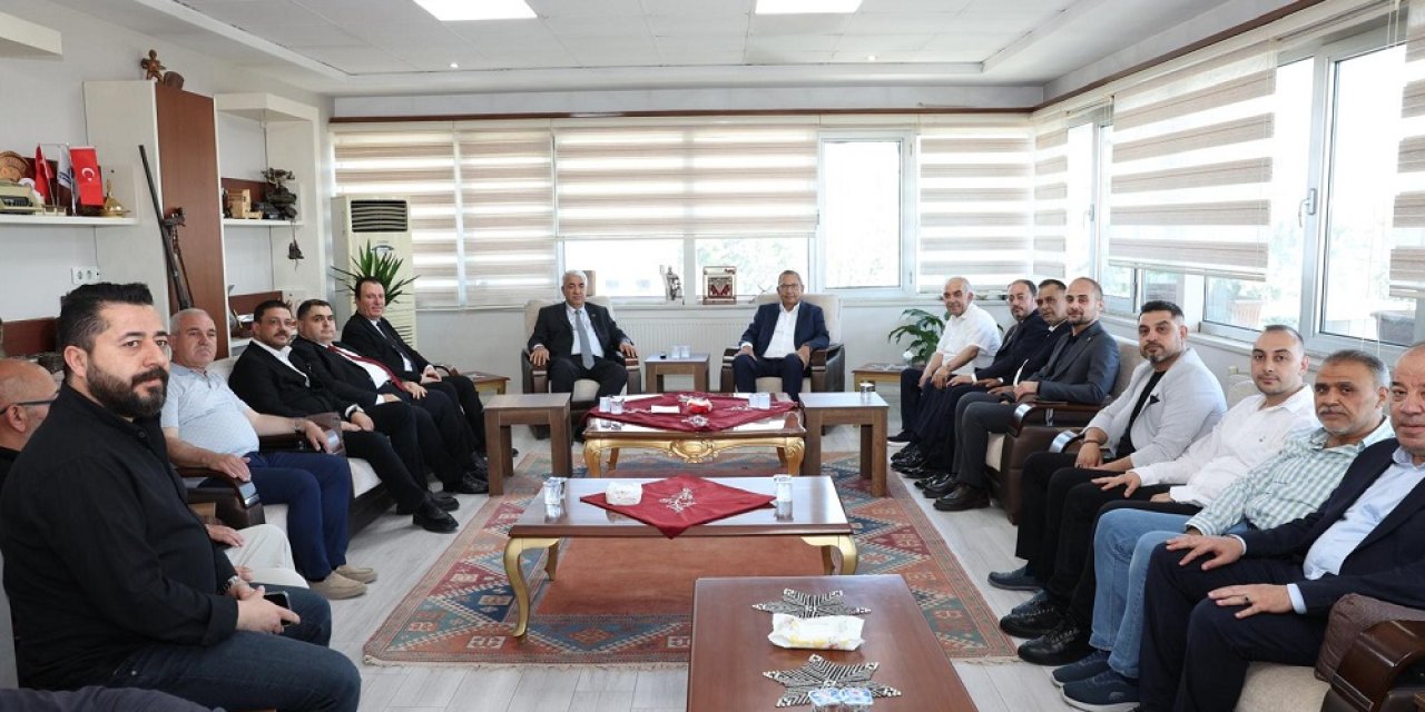 KMTSO’dan KMESOB Başkanı Ahmet Kuybu’ya Hayırlı Olsun Ziyareti