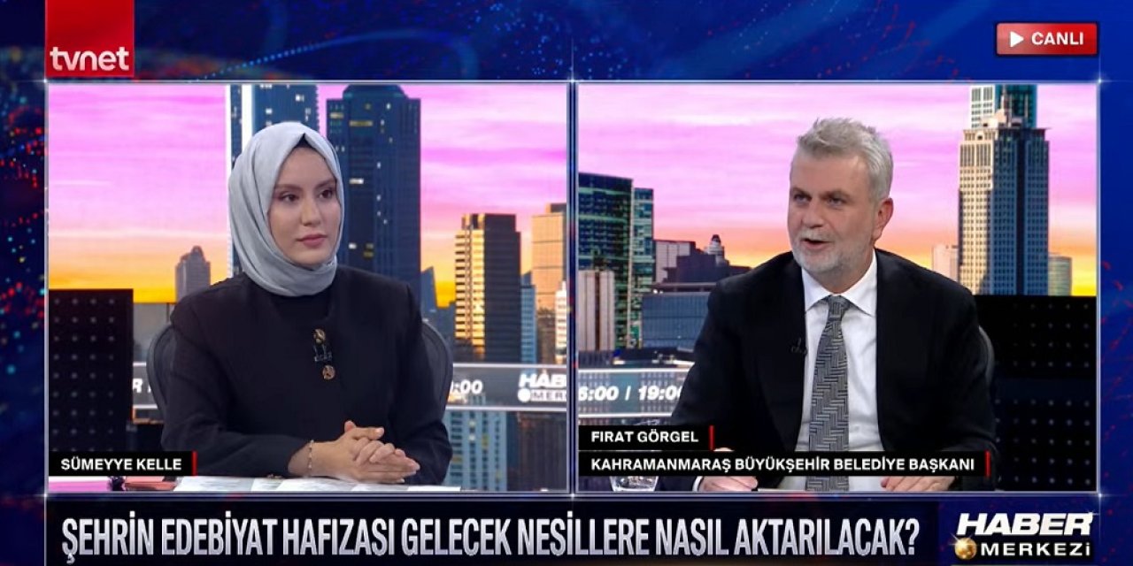 Başkan Görgel, TVNET Canlı Yayınında UNESCO Edebiyat Şehri Sürecini Anlattı