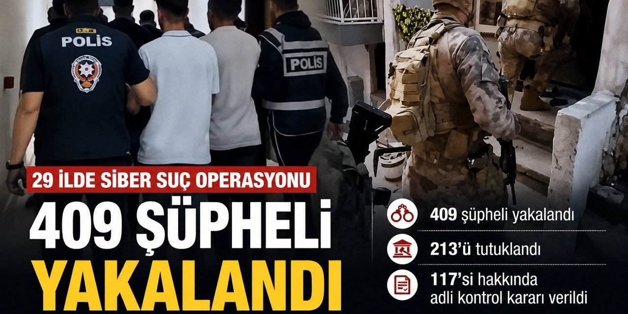 Kahramanmaraş dahil 29 İlde Siber Suç Operasyonu