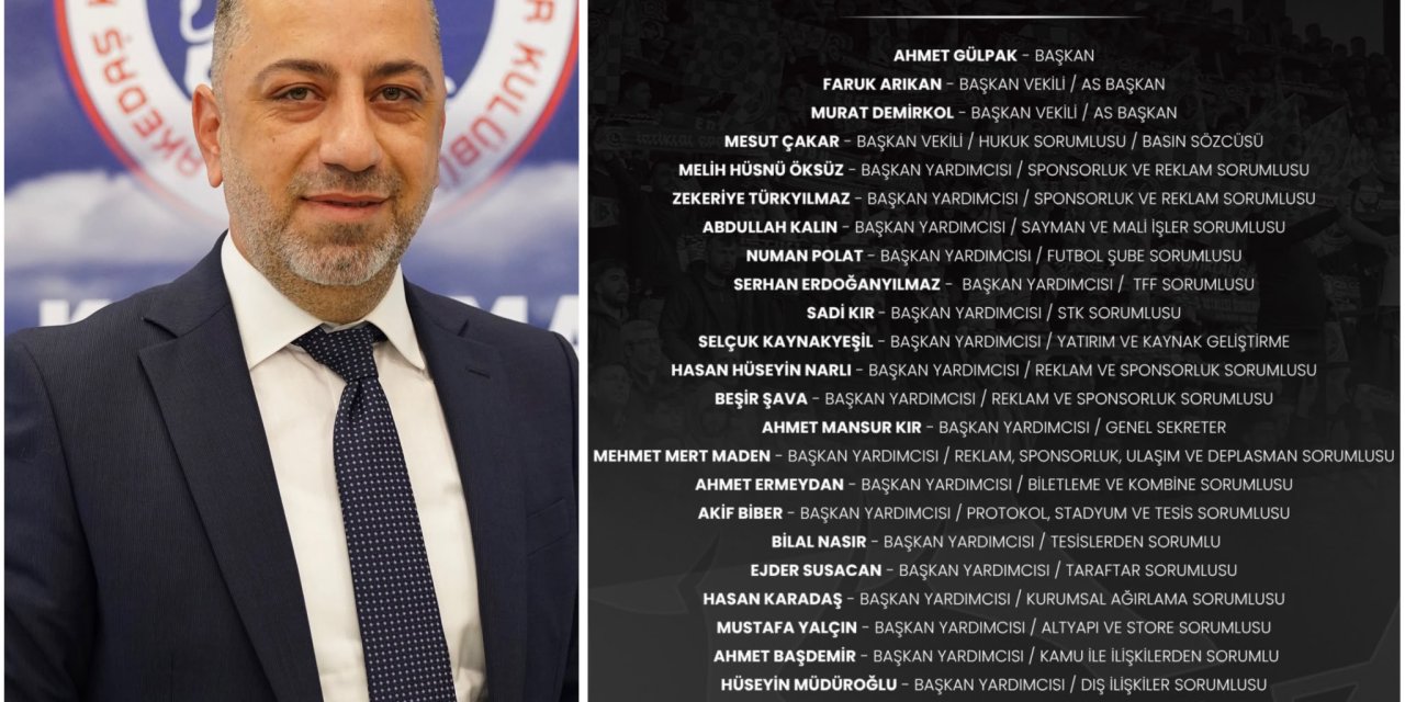 Kahramanmaraş İstiklalspor’da Görev Dağılımı Yapıldı