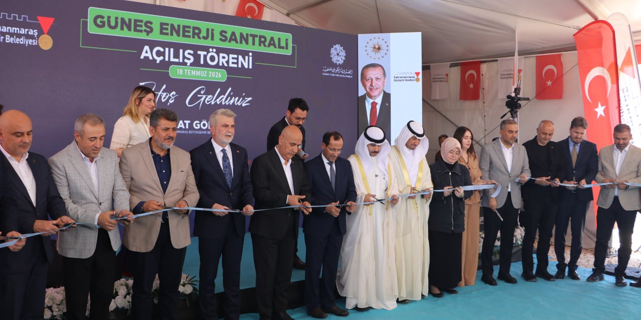 Kahramanmaraş Büyükşehir Belediyesinin 6 Megavatlık GES Projesi Hizmete Açıldı