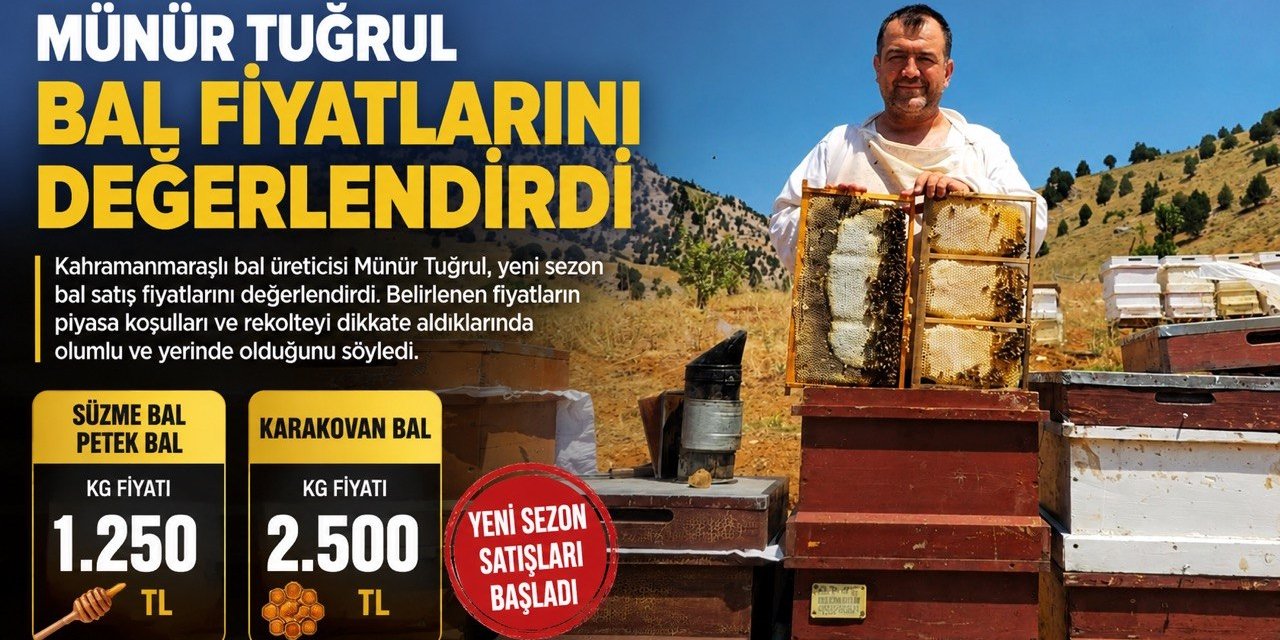 Kahramanmaraş’ta yeni sezon bal fiyatları belirlendi