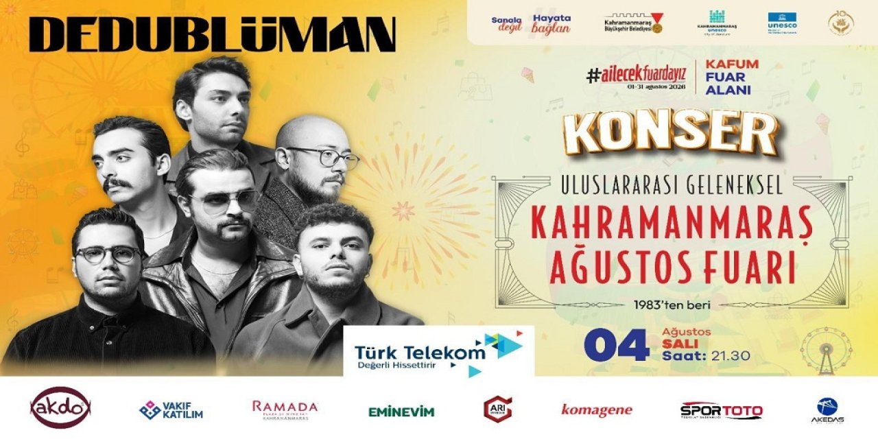 Dedublüman KAFUM’da Müzik Ziyafeti Yaşatacak!