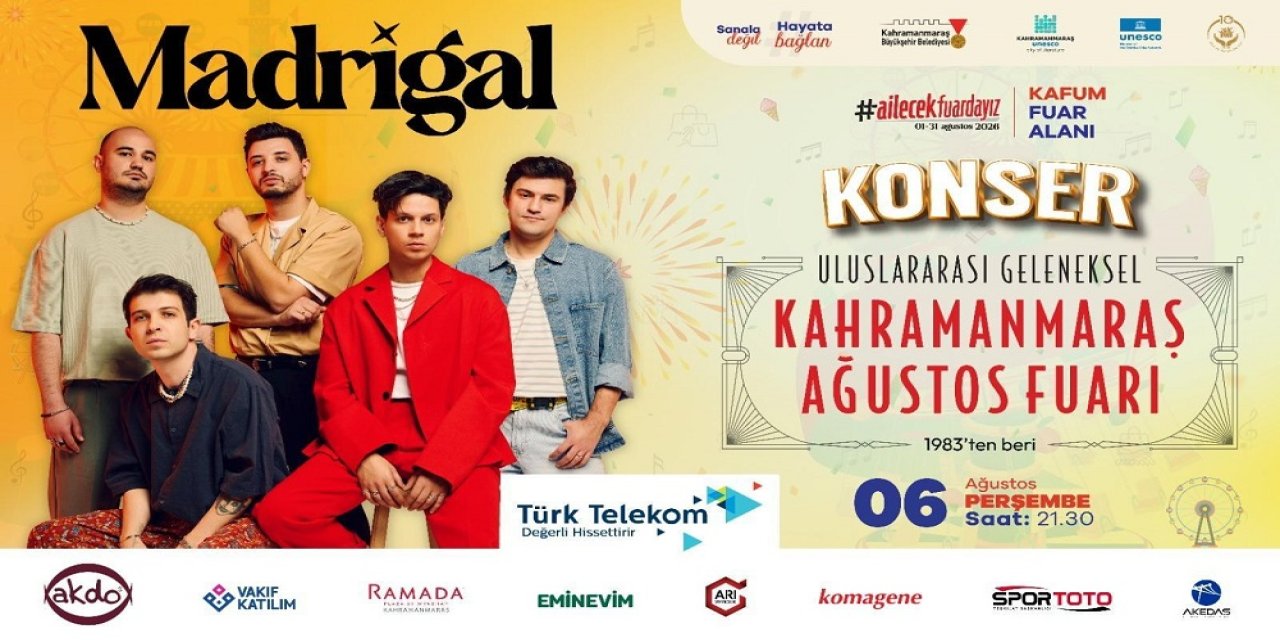 Madrigal, Perşembe Günü KAFUM’da Sahne Alacak
