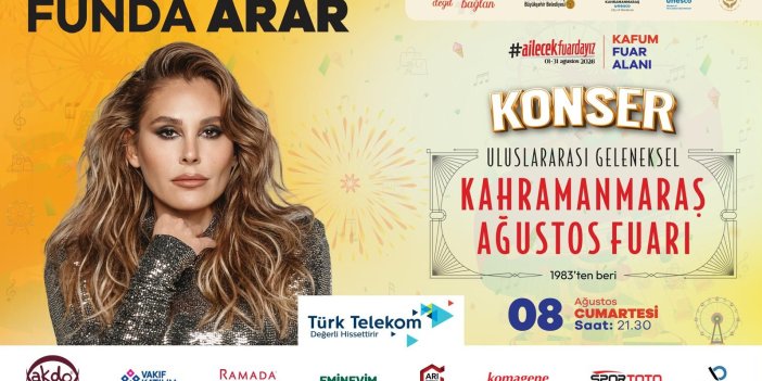 Funda Arar, Cumartesi Günü KAFUM’da Sahne Alacak