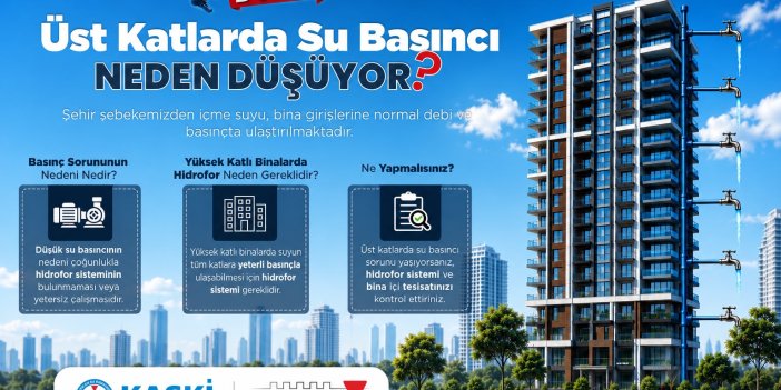 KASKİ’den Yüksek Katlı Binalara Su Basıncı Bilgilendirmesi