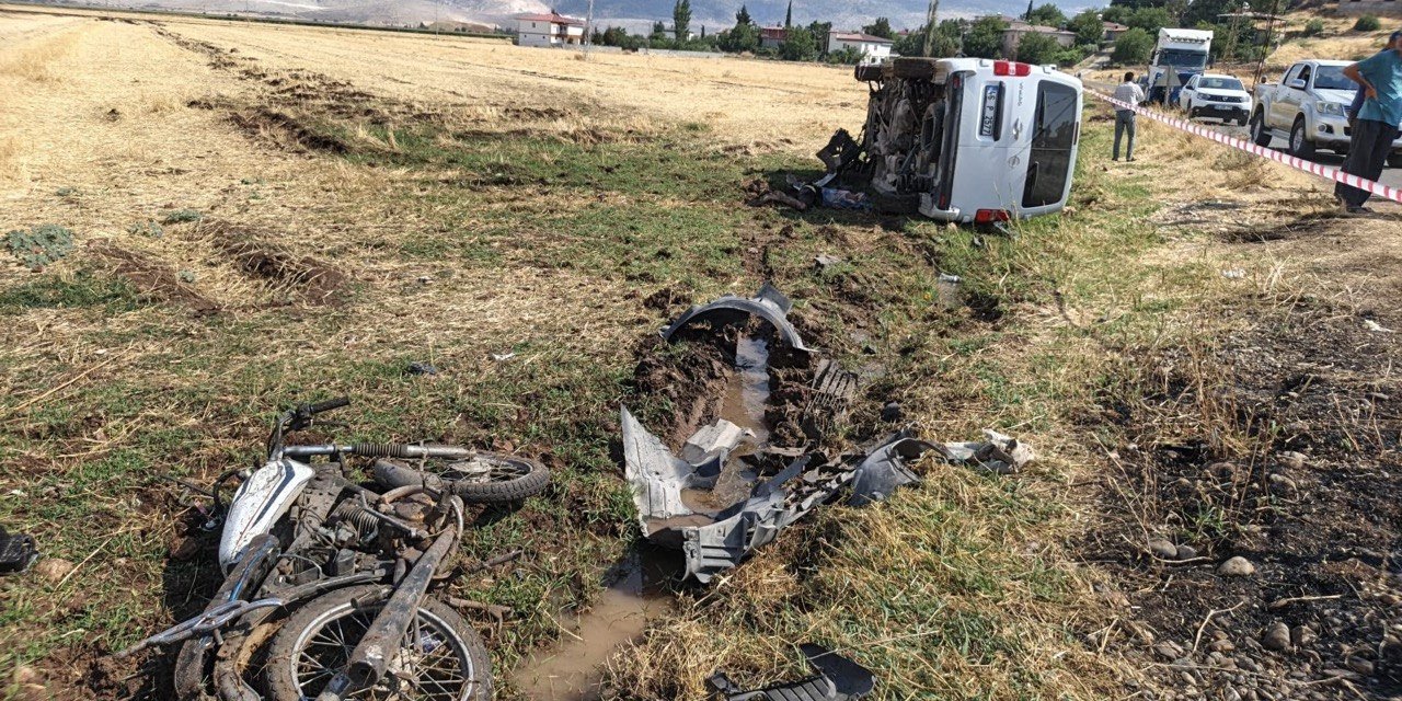 Kahramanmaraş’ta feci kaza: 1 ölü 1 ağır yaralı