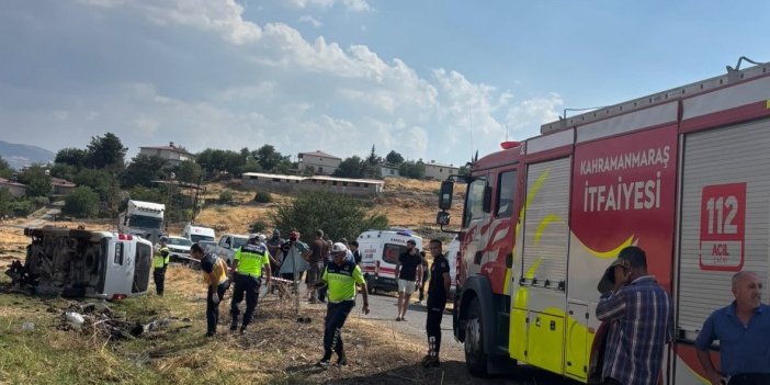 Kahramanmaraş’ta feci kaza: 1 ölü 1 ağır yaralı