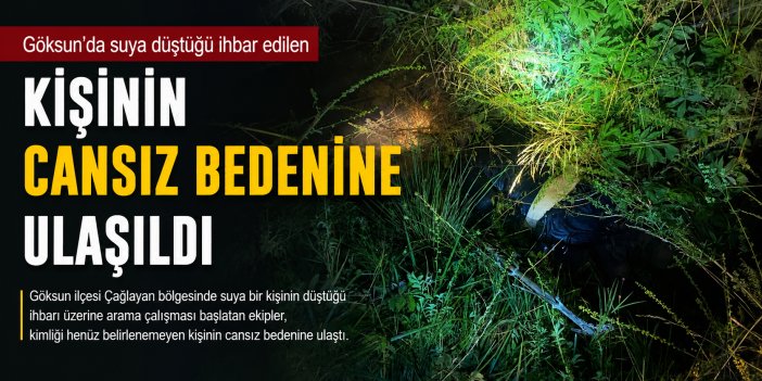 Kahramanmaraş’ta su kanalında cesed bulundu