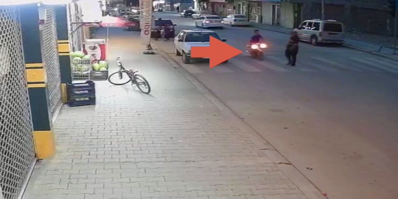 Elbistan’da yaya geçidinde motosiklet çarptı: Yaralıya yardım etmeden kaçtı