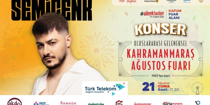 Geleneksel Ağustos Fuarı’nda Sahne Sırası Semicenk’in