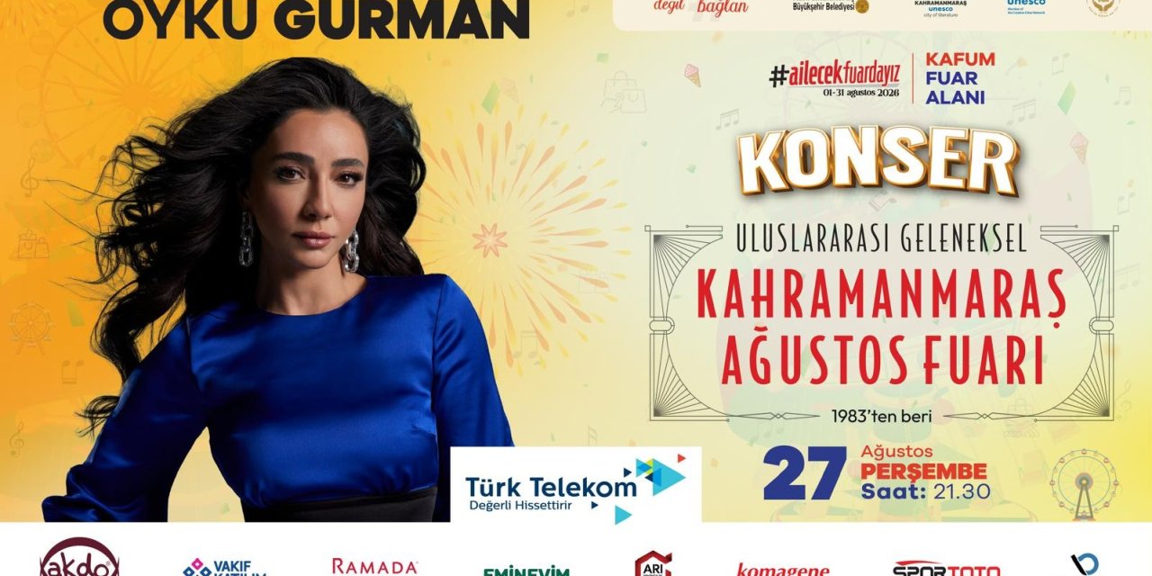 Öykü Gürman, Perşembe Günü KAFUM’da Sahne Alacak
