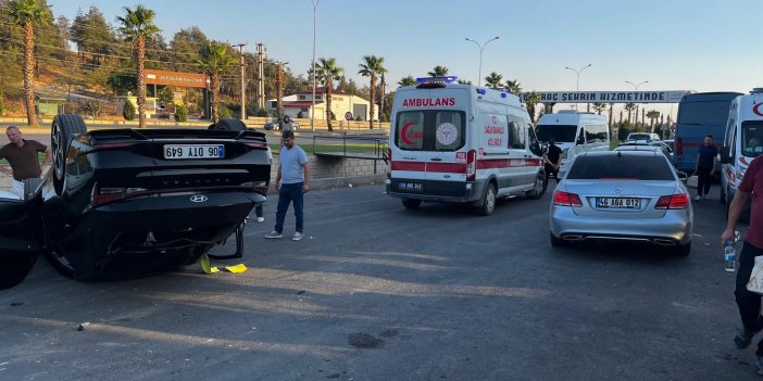 Kahramanmaraş’ta otomobil ters döndü: 1 yaralı