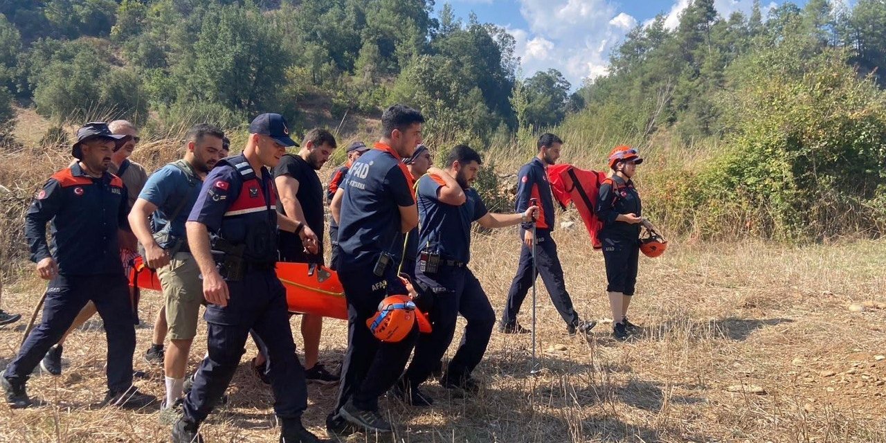 Kahramanmaraş’ta Şelale Kanyonu’na düşen vatandaş kurtarıldı