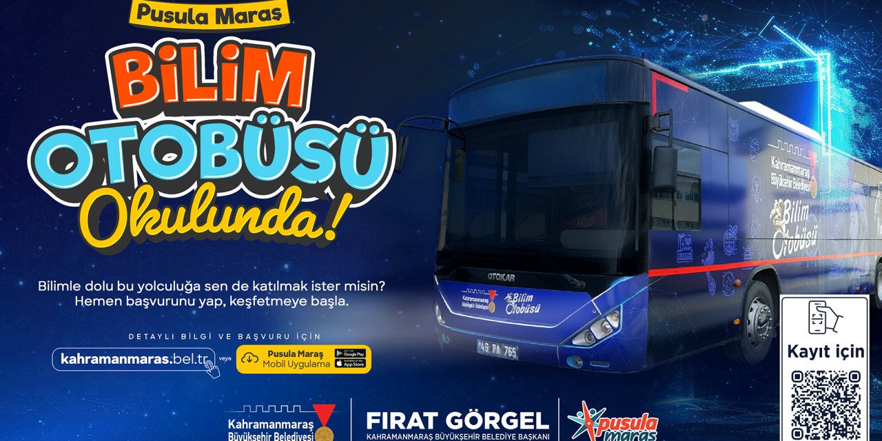 Pusula Maraş’ın Bilim Otobüsü Yeni Eğitim Döneminde de Yollarda