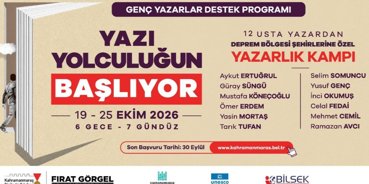 Deprem Bölgesindeki Genç Yazarlar ‘Yazarlık Kampı’nda Buluşuyor