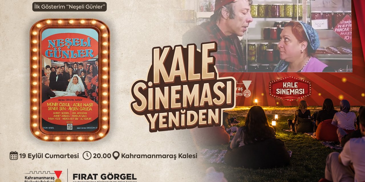 Büyükşehir’den Açık Hava Sinemasına Davet!