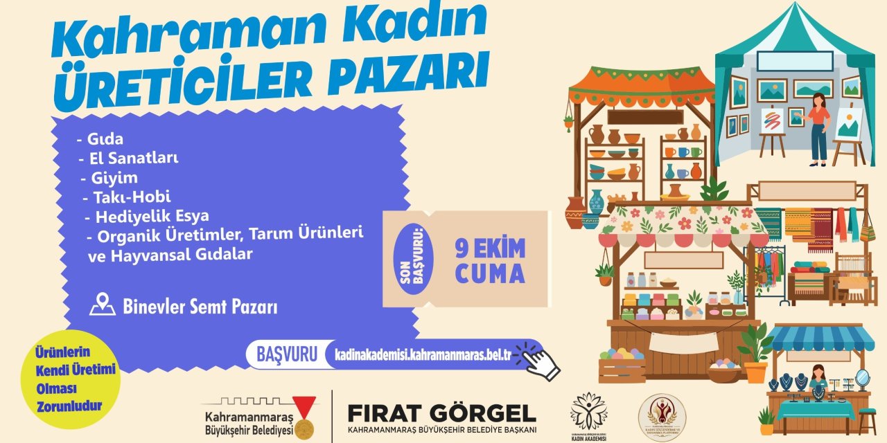 Kahraman Kadın Üreticiler Pazarı Kuruluyor
