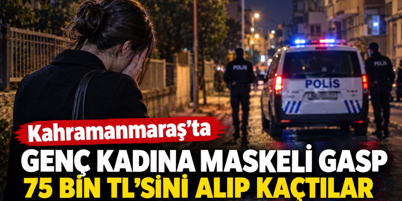 Kahramanmaraş’ta Maskeli Gasp: Genç Kadının 75 Bin Lirasını Alıp Kaçtılar