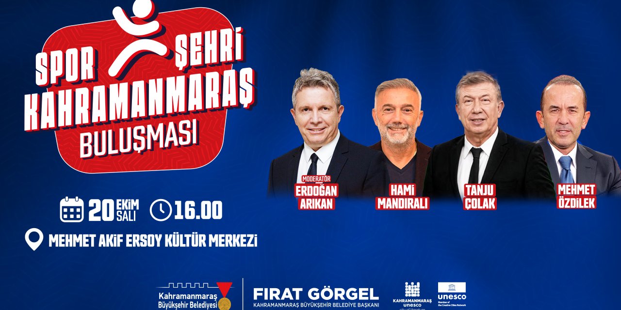 Türk Futbolunun Efsane İsimleri Spor Şehri Kahramanmaraş’ı Konuşacak