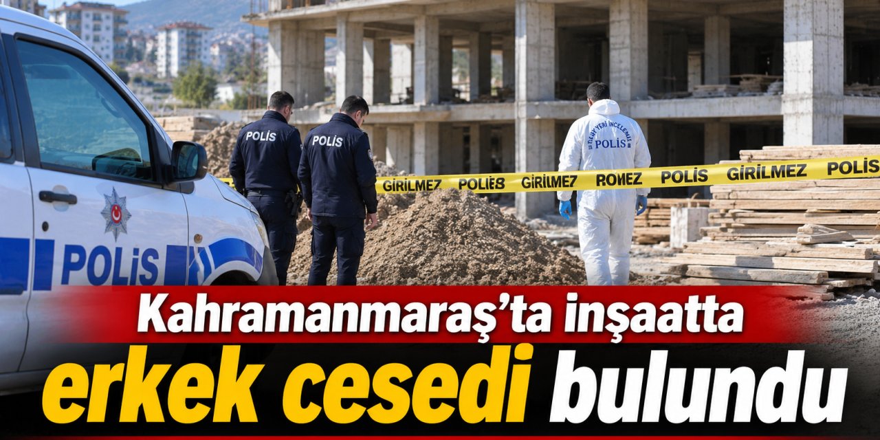 Kahramanmaraş’ta inşaatta erkek cesedi bulundu