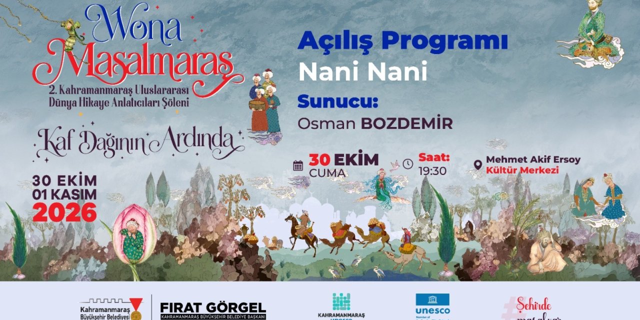 2. Kahramanmaraş Dünya Hikâye Anlatıcıları Şöleni Başlıyor