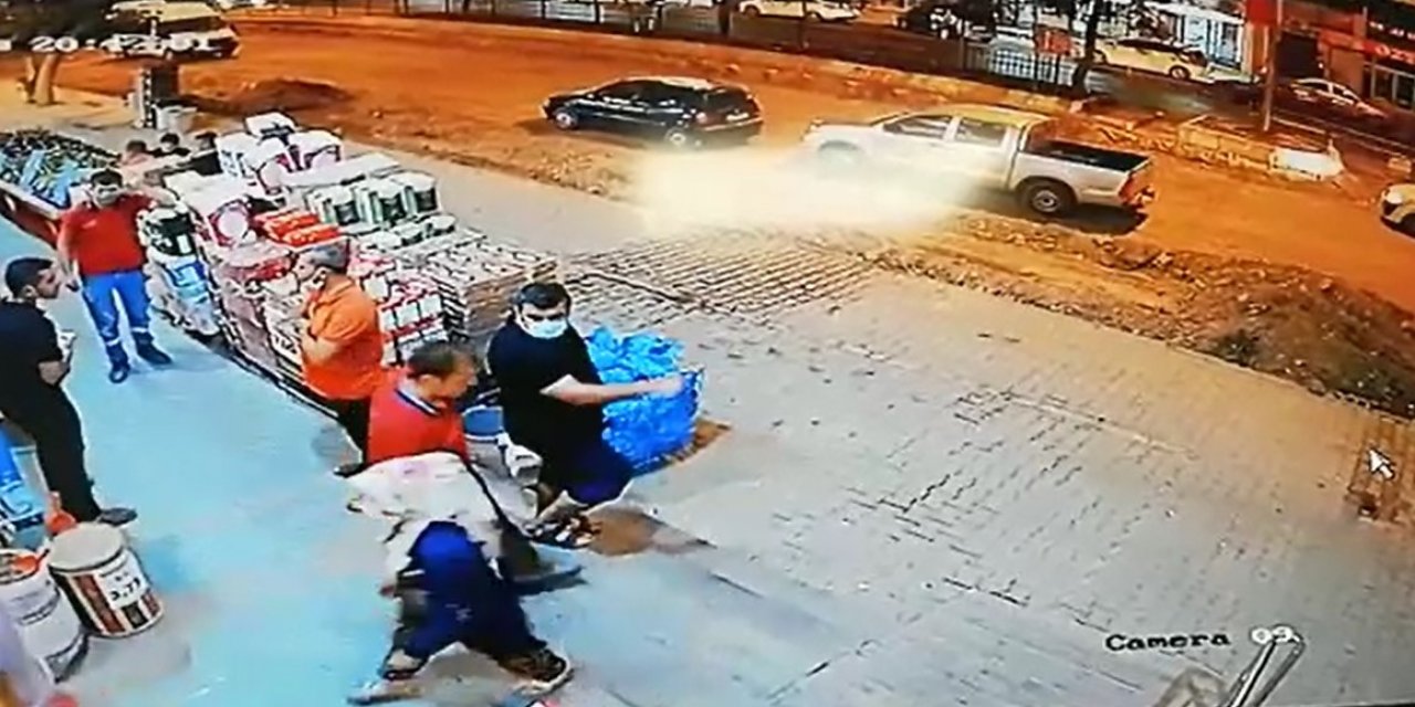 Polis memurunun hayatını kaybettiği kaza kamerada