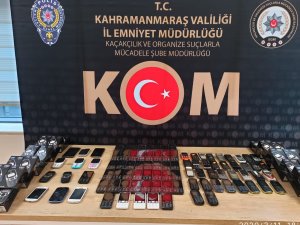 Kahramanmaraş’ta kaçak cep telefonu operasyonu