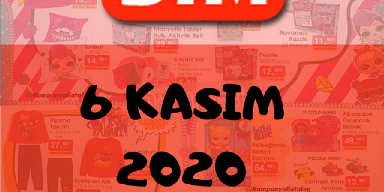 6 Kasım BİM indirim katalogları