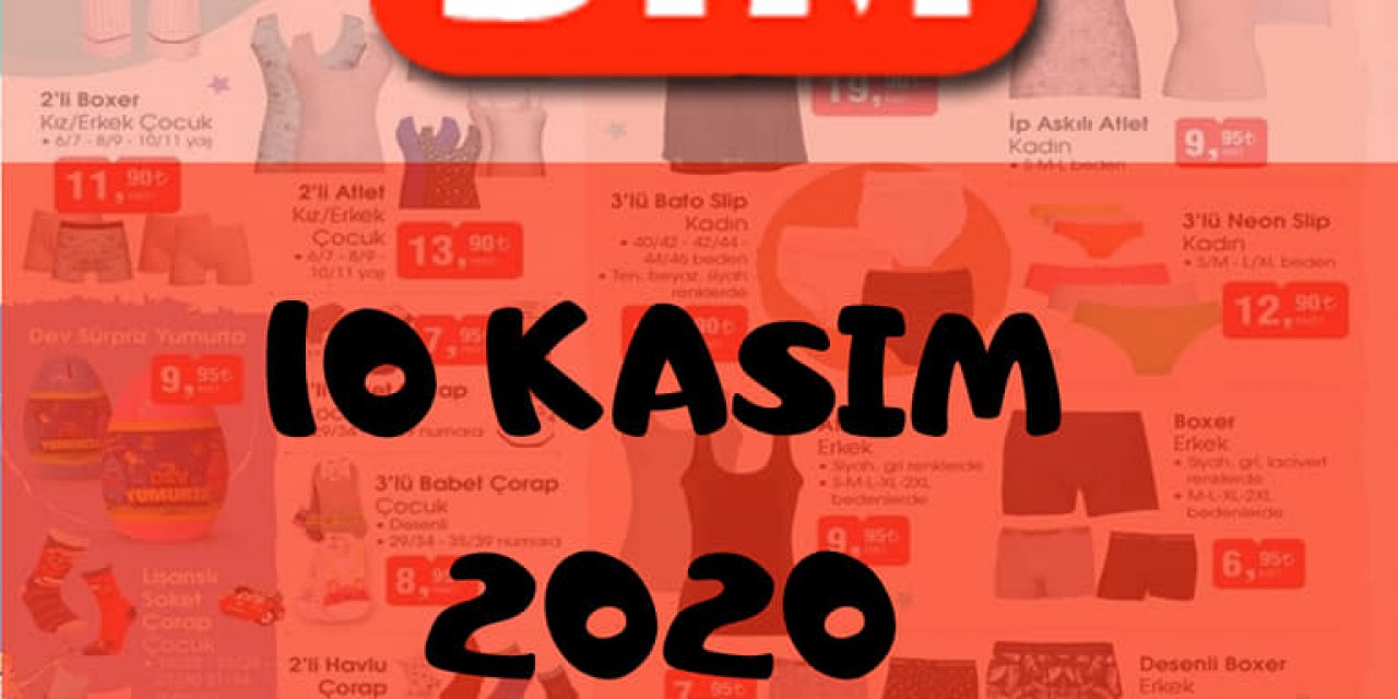 10 Kasım BİM indirim katalogları