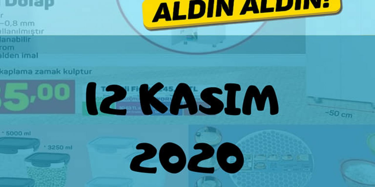 12 Kasım A101 indirim katalogları