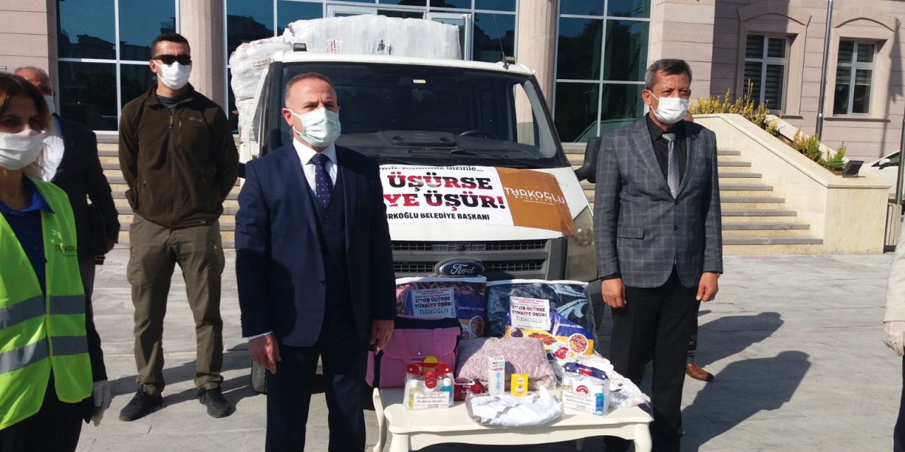 Kahramanmaraş’tan İzmir’e insanı yardım