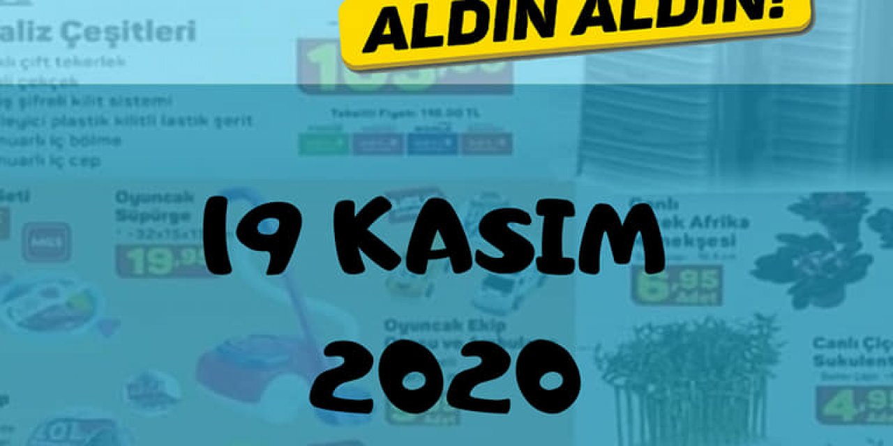19 Kasım A101 indirim katalogları