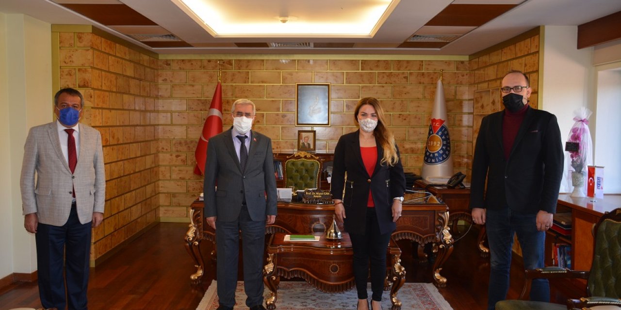 Medya ve İnternet Yayıncıları Basın Birliği’nden Rektör Can’a ziyaret