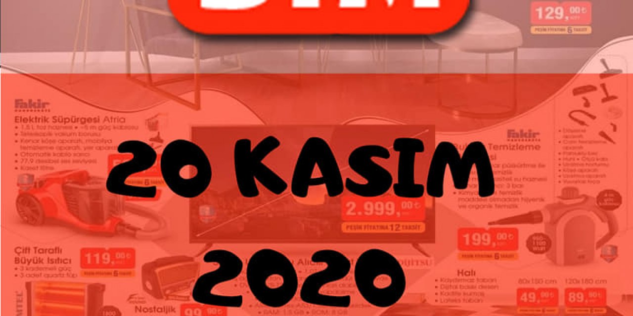 20 Kasım BİM indirim katalogları
