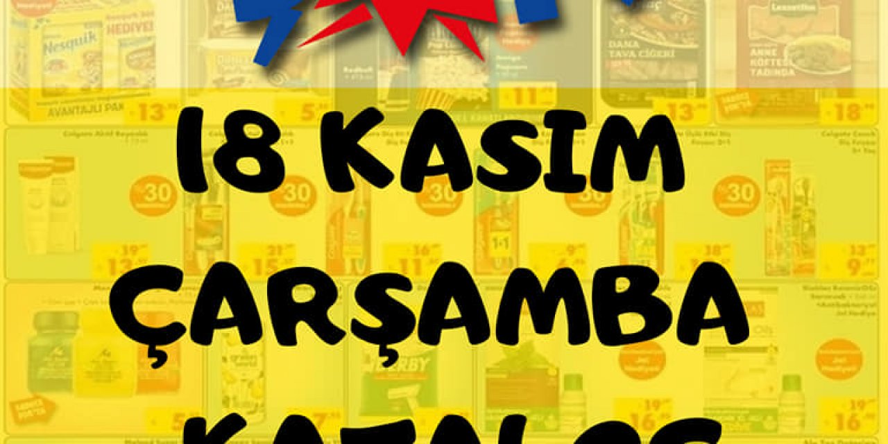 Şok 18 Kasım indirim katalogları