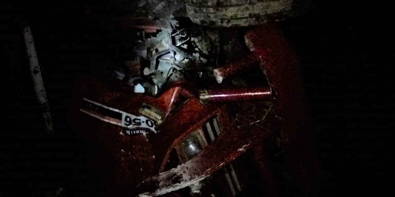 Kahramanmaraş’ta traktör dere yatağına düştü: 1'i bebek 3 yaralı