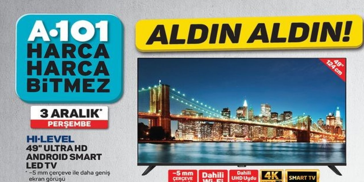 3 Aralık A101 indirim katalogları